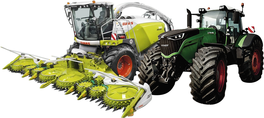 Fendt And Claas Equipment (1160x385), Png Download