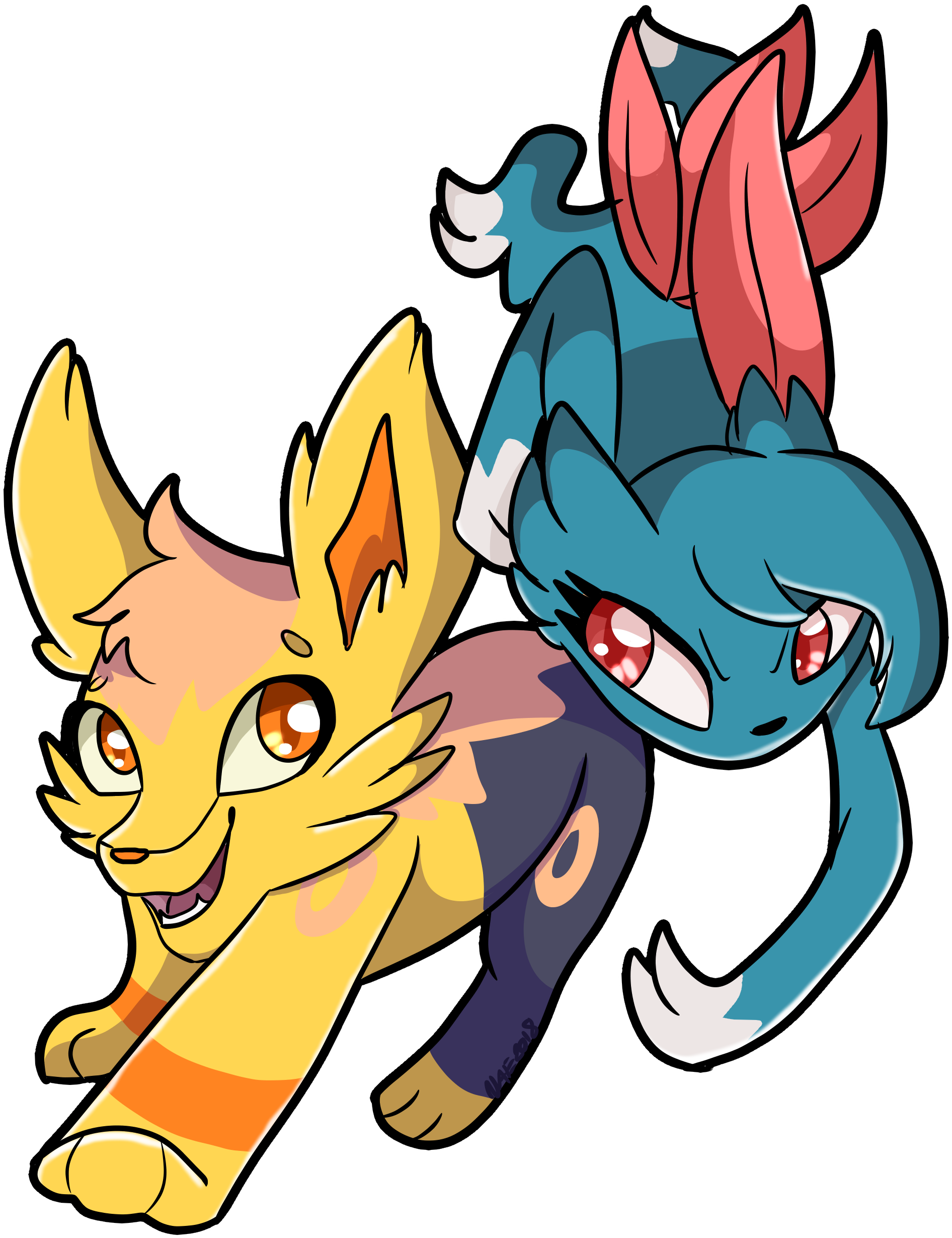 I Drew The Pose For Bandit Before Googling Sneasel (2037x2577), Png Download