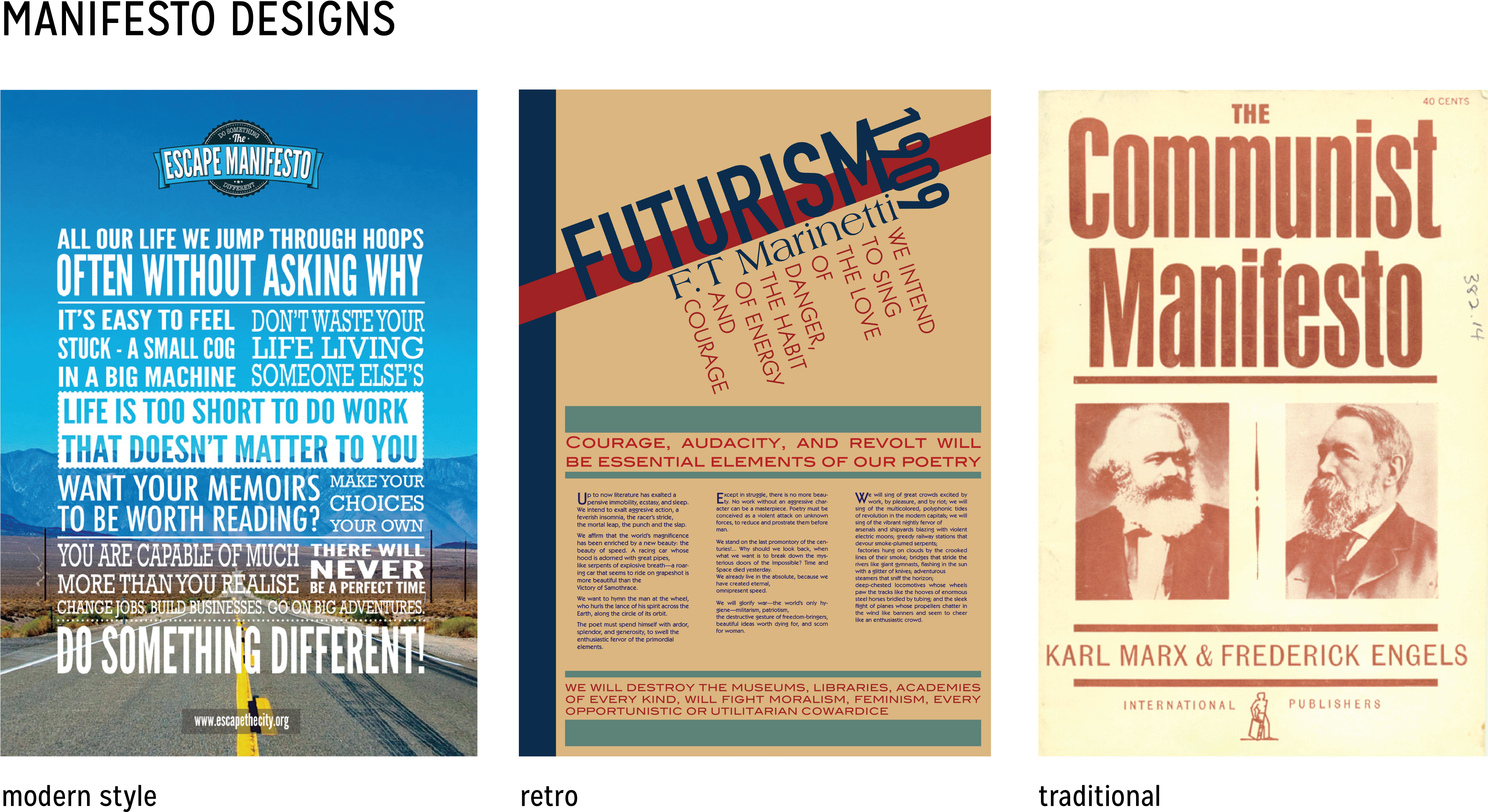 We Looked At Existing Manifestos To Explore The Visual (4599x2536), Png Download