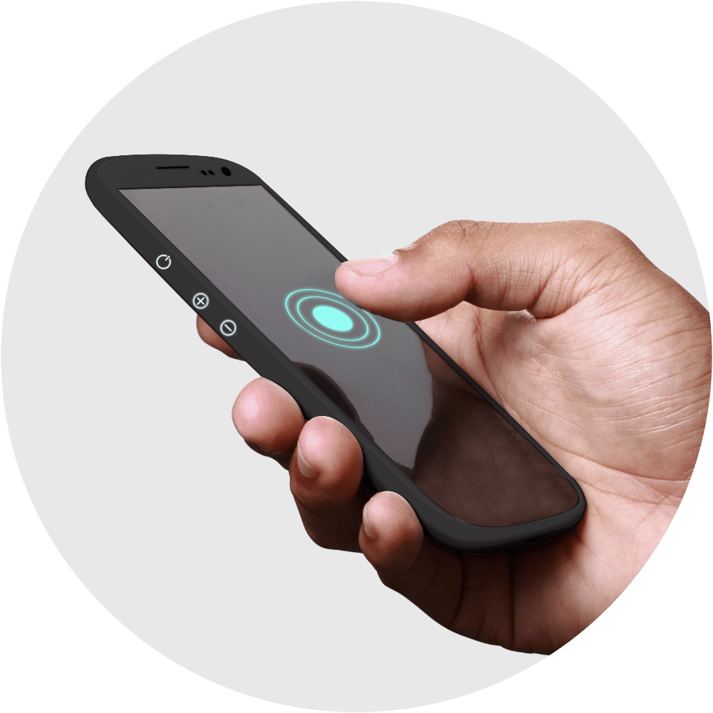 Place Your Finger Print Sensors Anywhereon The Screen (1001x1001), Png Download