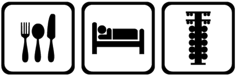 Eat Sleep Png (800x800), Png Download
