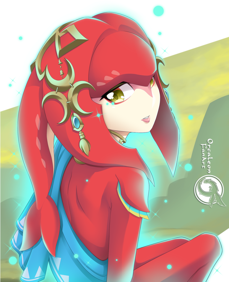 Mipha Spirit Zelda Breath Of The Wild By Orcaleon Legend (774x1032), Png Download