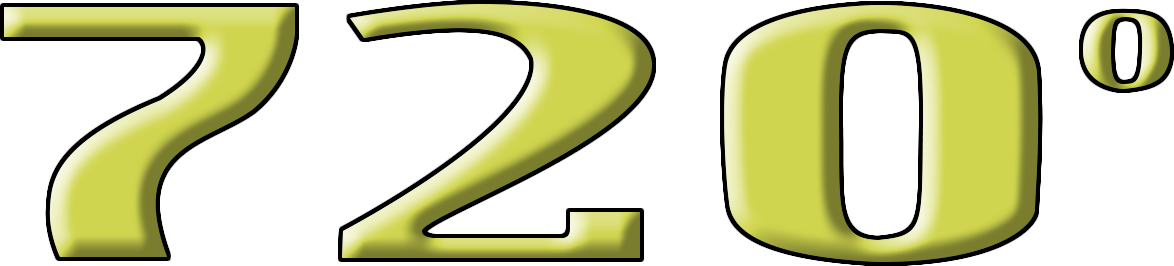 720 Degrees (1174x266), Png Download