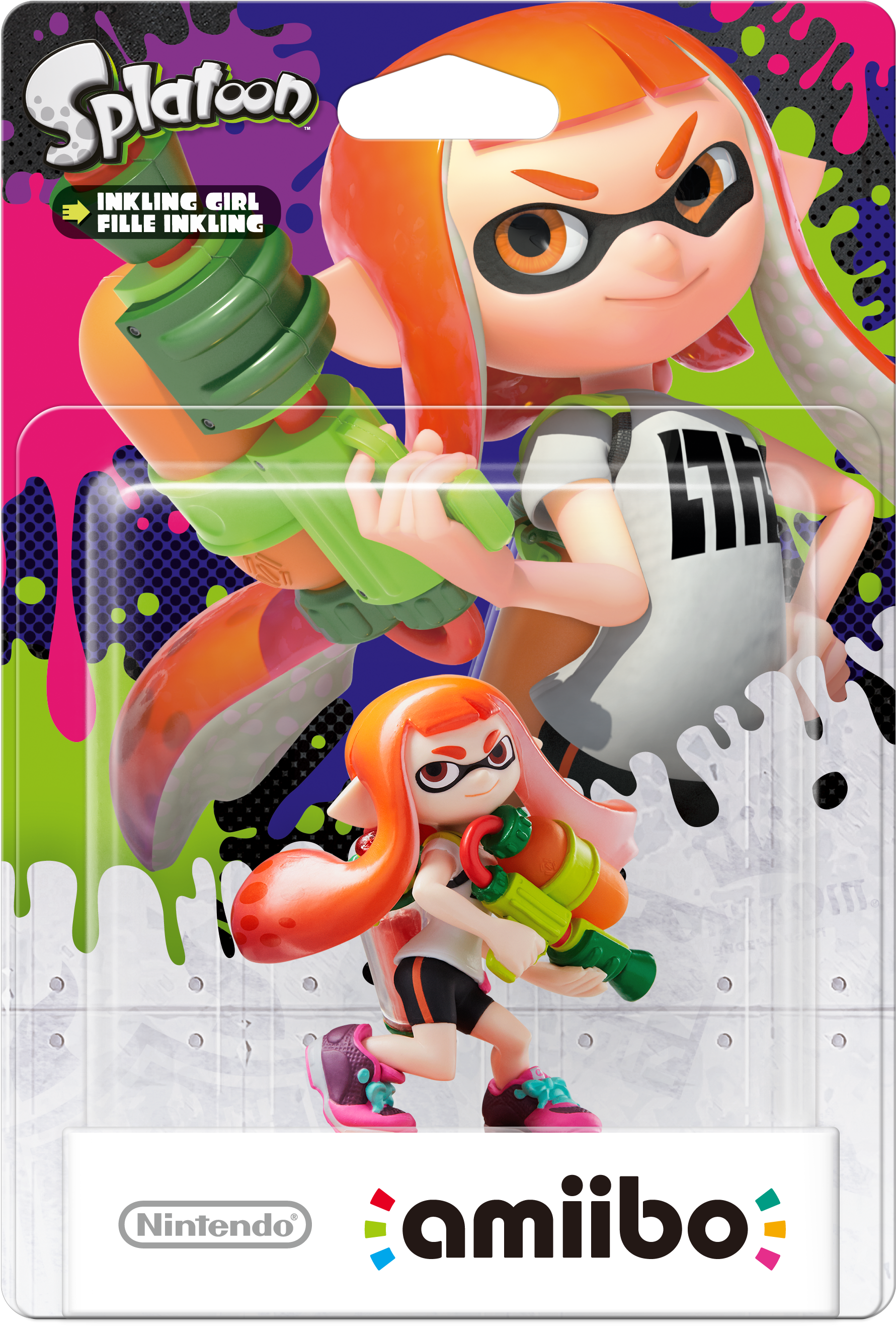 Amiibo - Splatoon - Inkling Girl - Box (2146x2986), Png Download