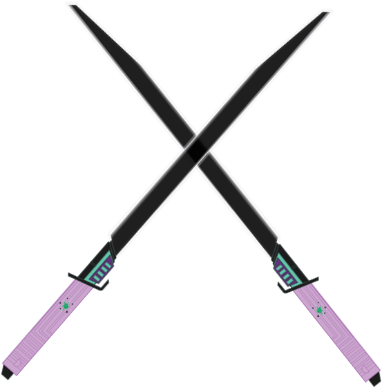 Princess Twivine's Darksabers (590x595), Png Download