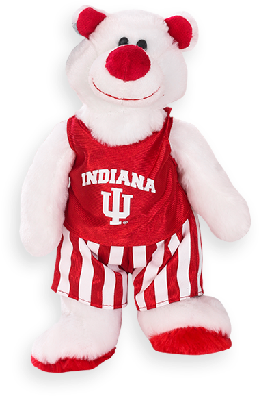 Iu Basketball Bear (600x600), Png Download