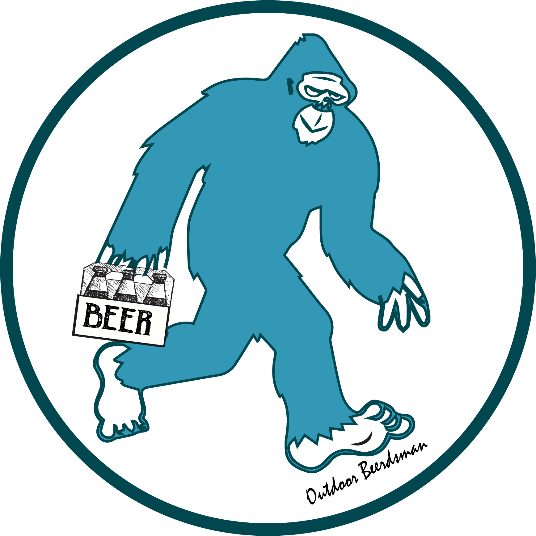 Decal Small Sasquatch Craft Beer (1735x1735), Png Download