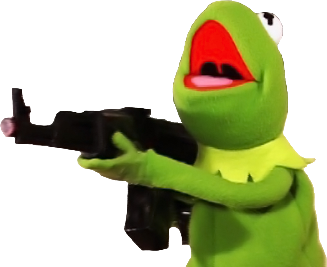 Wsr Worksafe Requests Thread Banner Transparent Library - Kermit With A Gun Gif (1316x1075), Png Download