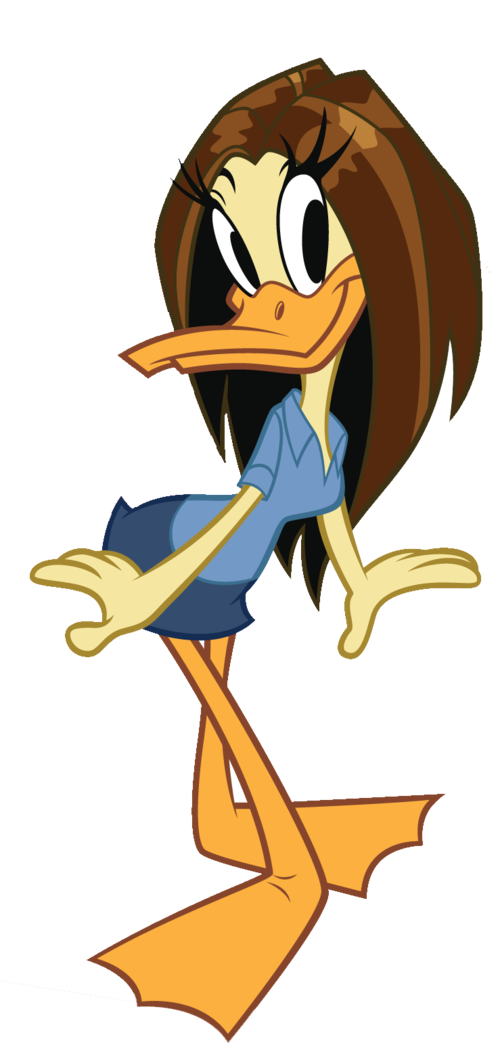 Looney Tunes Daffy Duck Face - Tina Looney Tunes (500x1075), Png Download