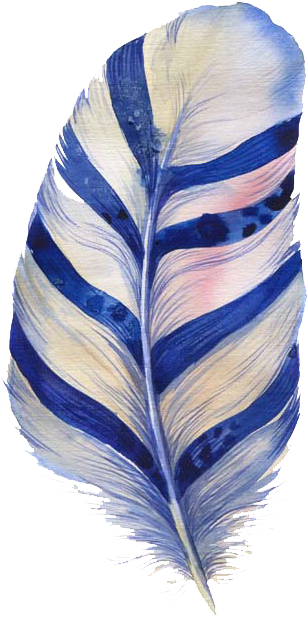 Watercolor Painting Feather Chic Banner Royalty Free - Gallery Direct Kris Art 'boho Watercolor Feathers I (416x770), Png Download