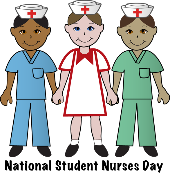 Nurse Clipart - Happy Student Nurses Day (586x600), Png Download