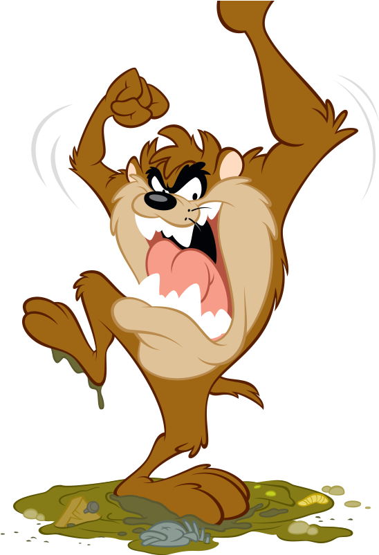 Looney Tunes Taz - Looney Tunes (565x803), Png Download