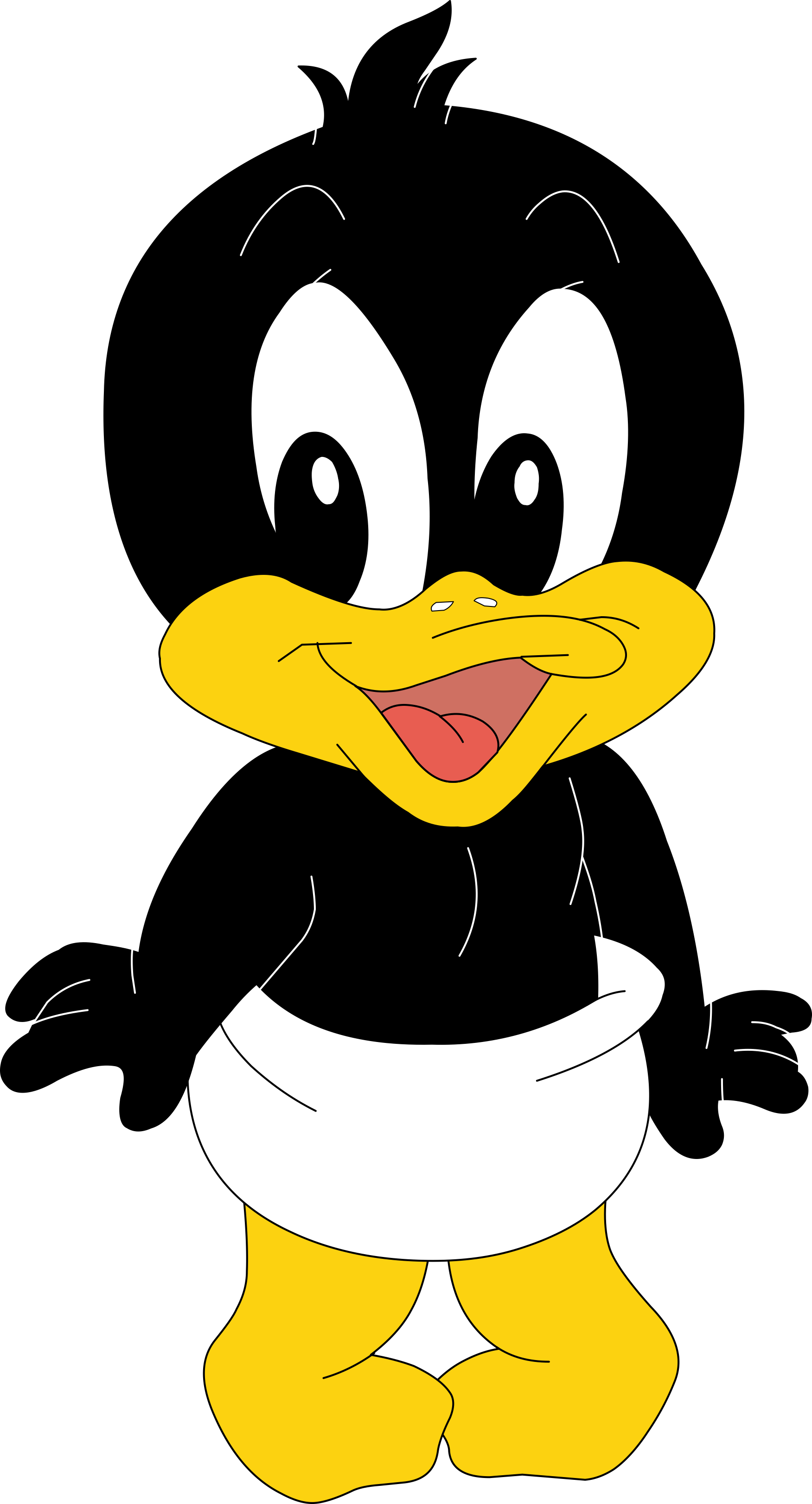 Baby Daffy Duck And Bugs Bunny (900x1680), Png Download