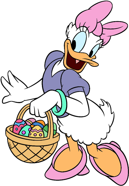 Image Result For Daisy And Donald Easter - Daisy Duck Easter (450x628), Png Download