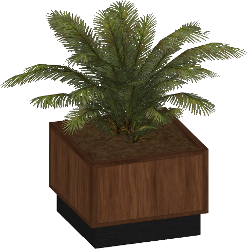 Potted Plant Wood 1 - Zt2 Potted Plants (500x500), Png Download