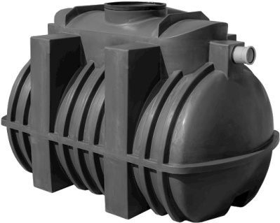 2500 Litre Econo Plastic Septic Tank - Septic Tank Png (500x334), Png Download