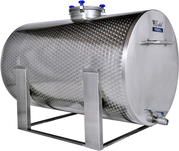 Wine Horizontal Tanks (800x818), Png Download