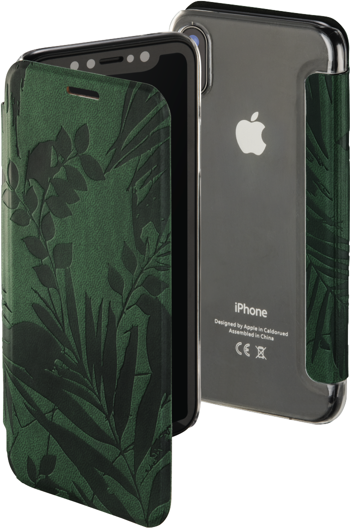 Abx High-res Image - Hama "jungle Leaves" Booklet For Apple Iphone X (1100x1100), Png Download