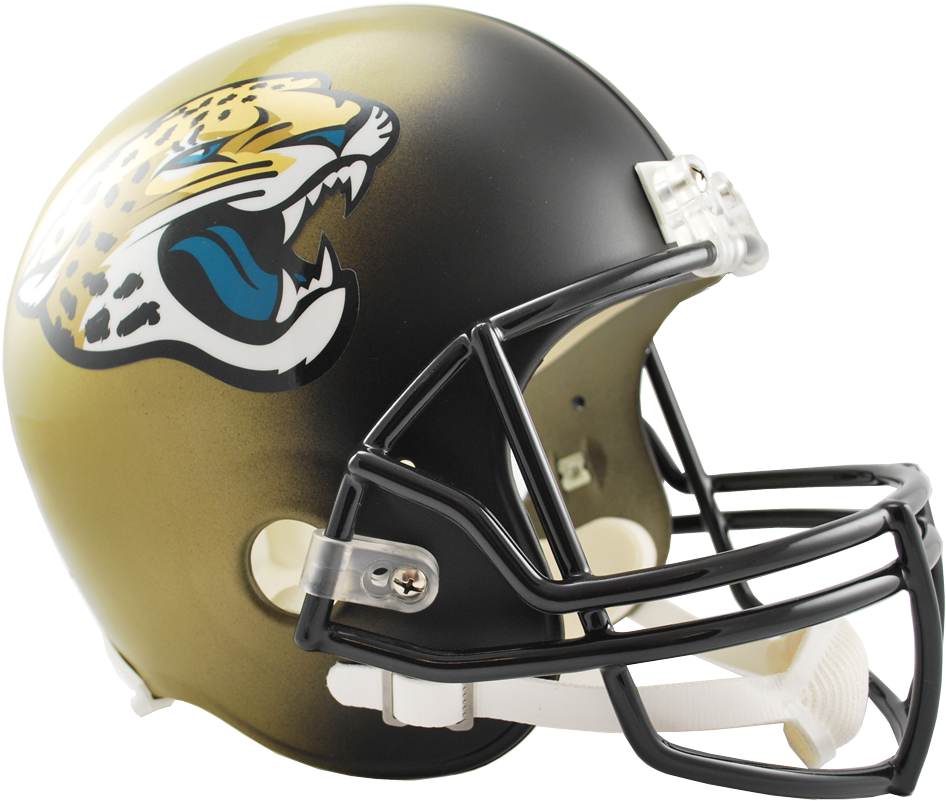 Jacksonville Jaguars Vsr4 Replica Helmet - Riddell Jacksonville Jaguars Officially Licensed Vsr4 (1000x874), Png Download