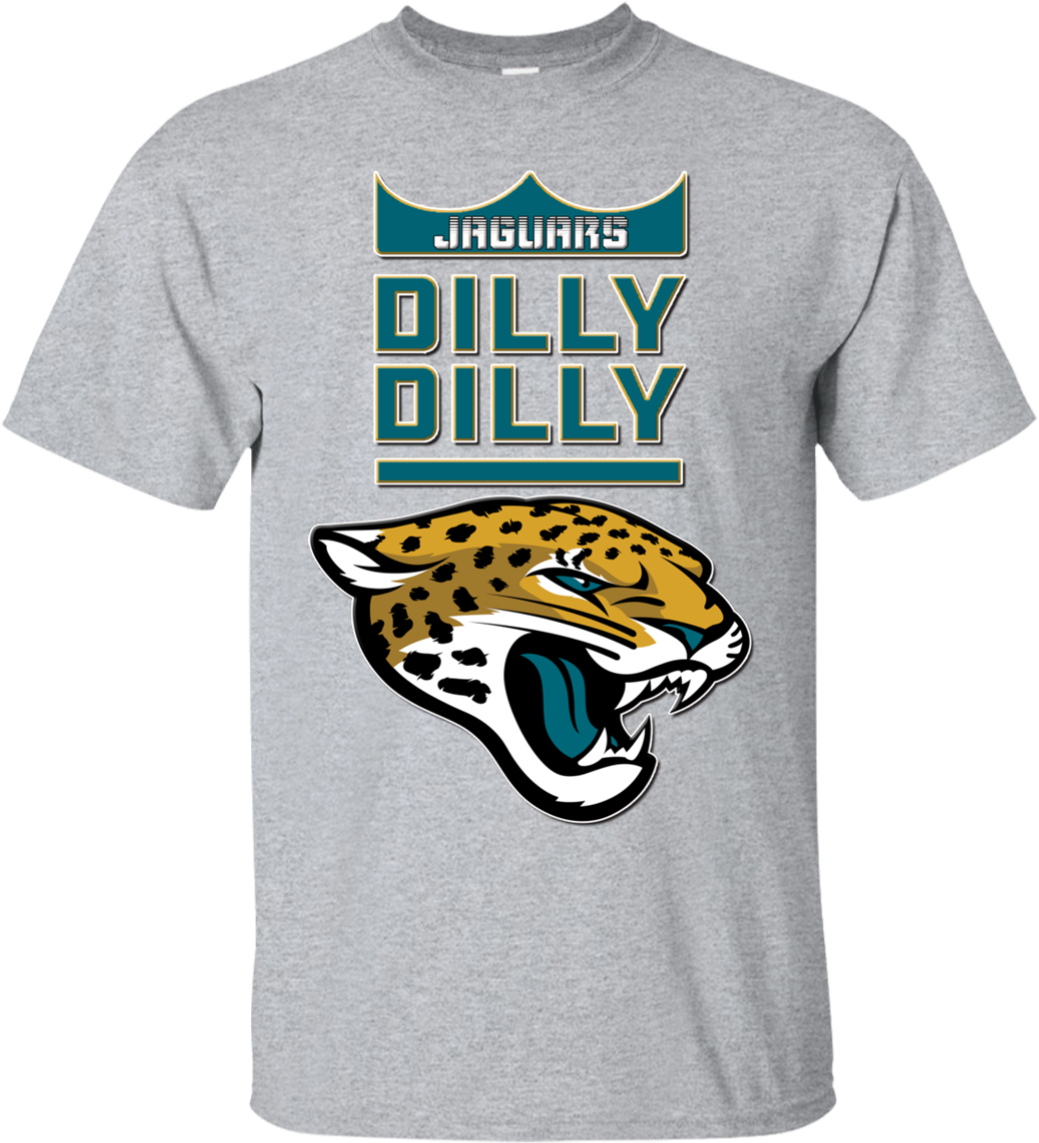 Jacksonville Jaguars Dilly Dilly Nfl Cotton T Shirt - Titans Vs Jaguars 2018 (1155x1155), Png Download