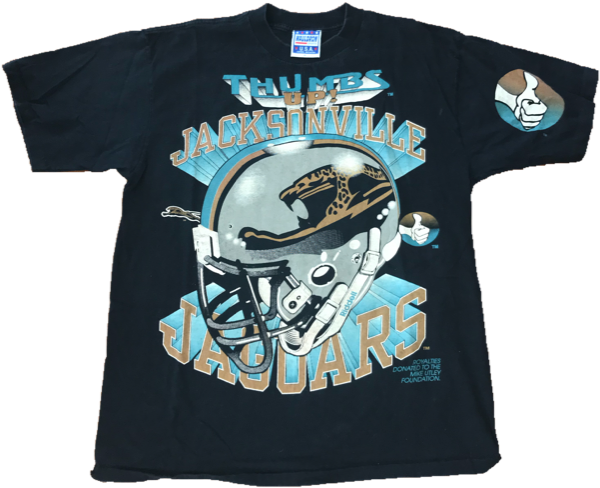 Jacksonville Jaguars Jags Vintage Tee Shirt Xl - Jacksonville Jaguars (621x640), Png Download