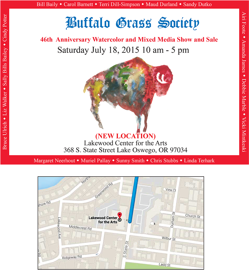 Com / Buffalo Grass Art Society - Art (950x975), Png Download