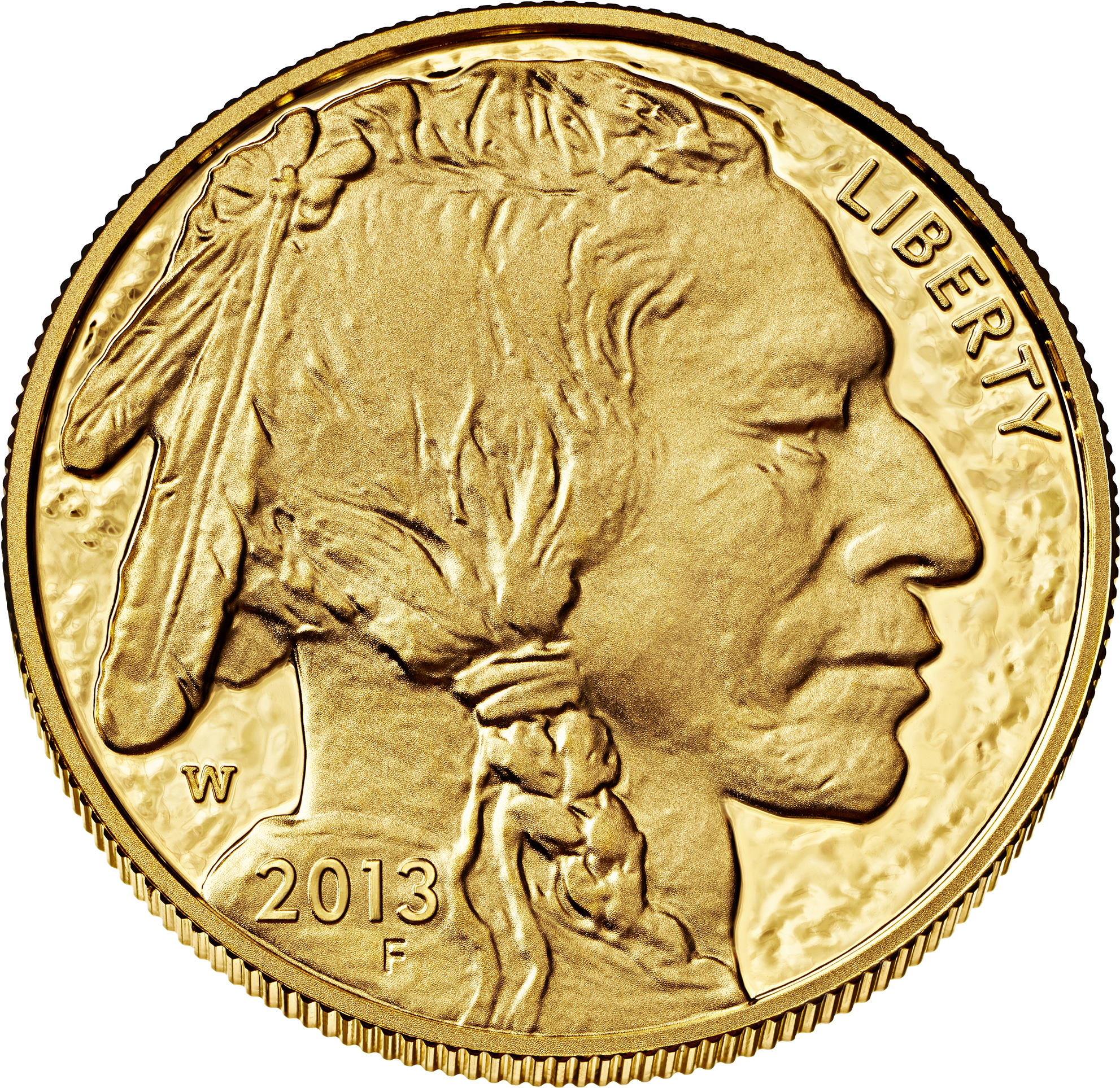 Buffalo $50 Obverse - American Buffalo Coin (2000x2000), Png Download