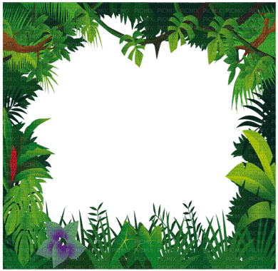 Jungle Frame, Jungle Frame - Jungle Frame Clipart (400x400), Png Download