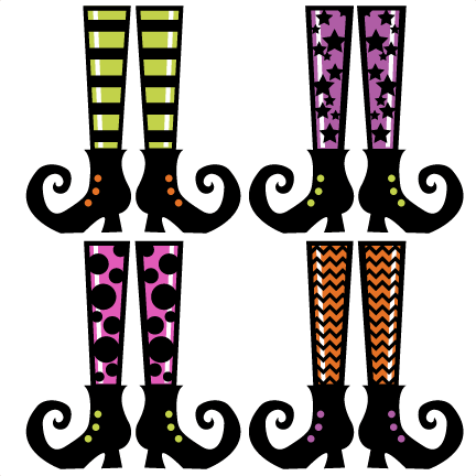 Witch Shoes Svg Cut Files For Scrapbooking Paper Crafts - Witches Feet Clipart Free (432x432), Png Download
