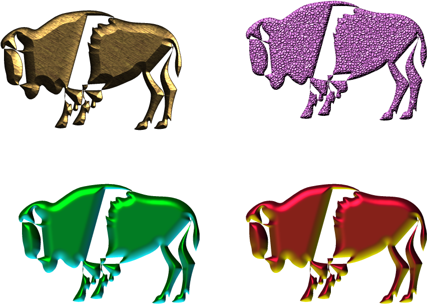 Buffalo 3d Png,buffalo Picture - Cattle (1024x800), Png Download