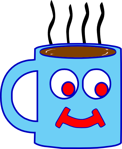 How To Set Use Blue Hot Chocolate Cup Svg Vector (486x596), Png Download