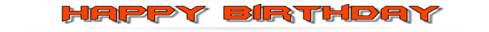 Hd Happy Birthday Png - Orange (997x353), Png Download