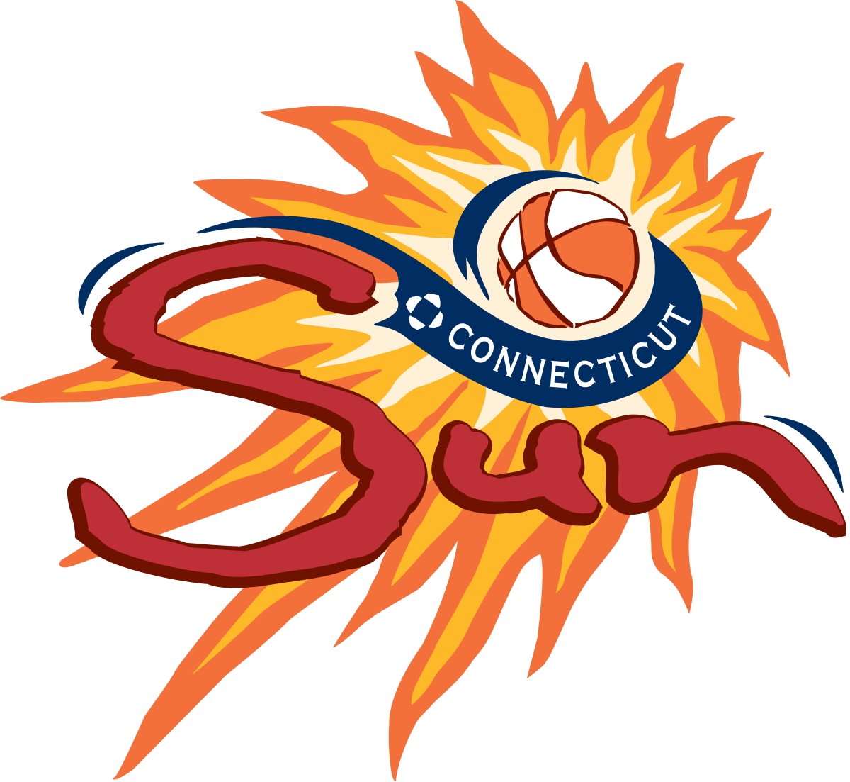 Connecticut Suns (1200x1103), Png Download