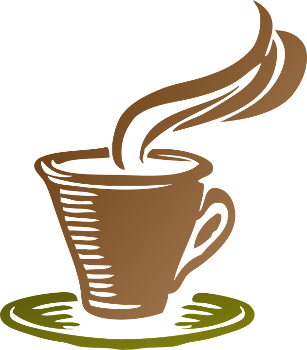 Cup Of Coffee And Chocolate Chip Cookies Free - Coffee And Tea Clip Art (522x595), Png Download