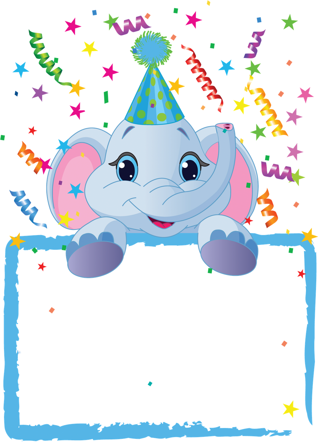 Birthday Png - Kids Party Frames (1109x1600), Png Download