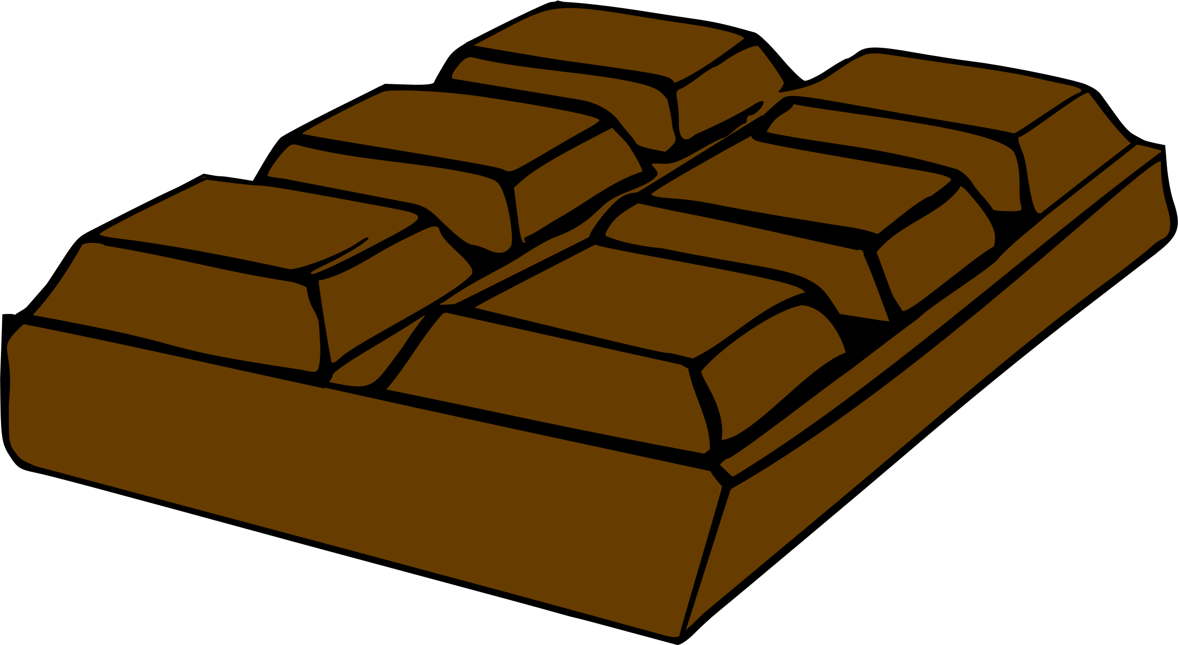 Chocolate Clip Art Free - Chocolate Clipart Png (800x451), Png Download