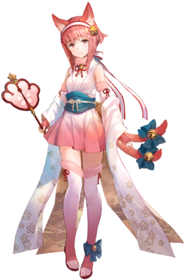 Sakura Gentle Nekomata Face - Sakura Fire Emblem Heroes (340x408), Png Download