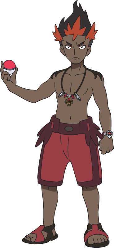 Pokemon Sun And Moon Kiawe (368x800), Png Download