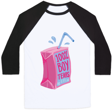 100% Boy Tears Baseball Tee - Mess With Crabo You Get A Stabo Shirt (484x484), Png Download