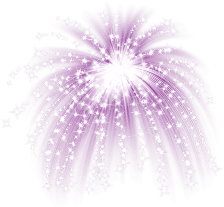 Purple Fireworks - Fireworks Transparent (600x553), Png Download