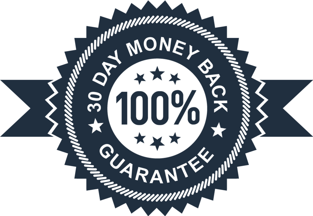 30 Days Money Back Guarantee - 30 Day Money Back Guarantee Badge (1000x689), Png Download
