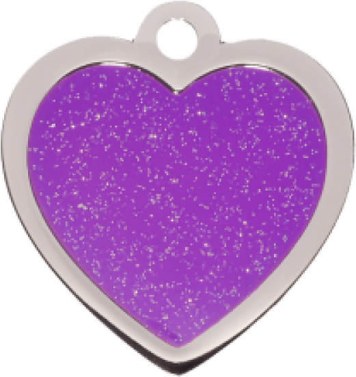 Purple Sparkle Heart Small - Heart (300x459), Png Download