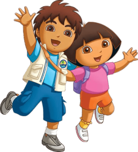 Diego And Dora - New Dora And Diego (454x500), Png Download