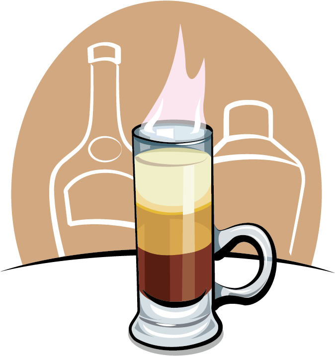 B Drawing Clip Art Hand Painted Cartoon - Cocktail (1039x1008), Png Download