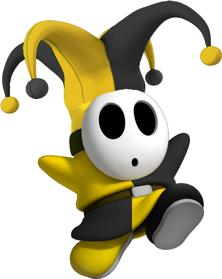 Yellow Joker Guy - Shy Guys Fantendo (787x950), Png Download