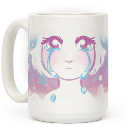 Anime Girl Tears Coffee Mug - Pride Mugs (484x484), Png Download