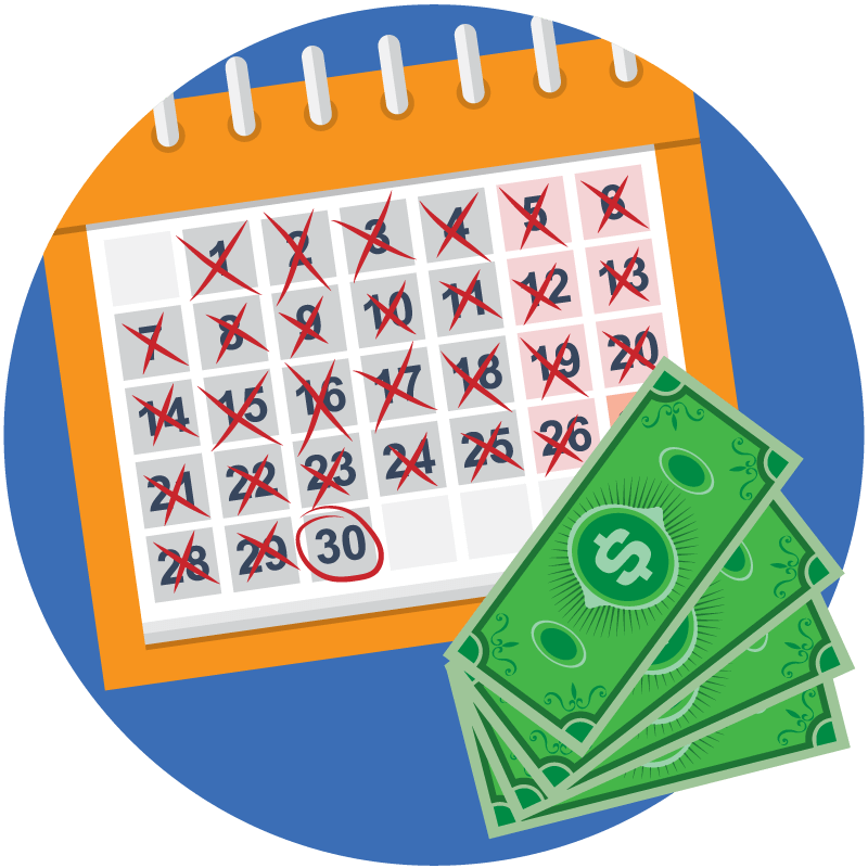 Calendar With Money - Garantia De Devolucion De Dinero De 30 Dias (800x800), Png Download