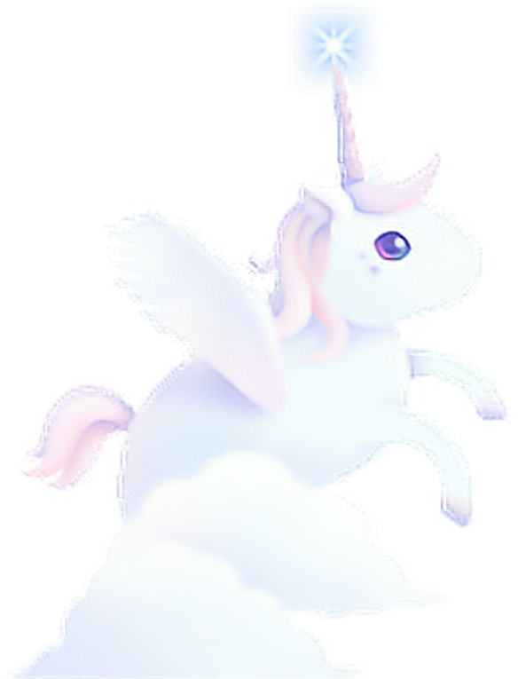 獨角獸 Dreamy Cute Unicorn Fancy Colorful Watercolor Ligh - Unicorn (1024x1024), Png Download
