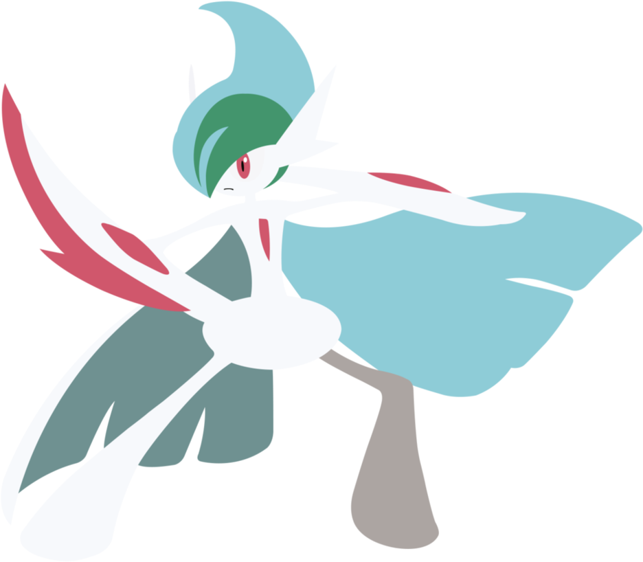 Mega Gallade By Squiggle - Illustration (956x836), Png Download