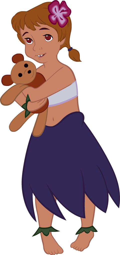 Hula Penny - Bernard Bianca Disney Penny Clipart (480x1018), Png Download